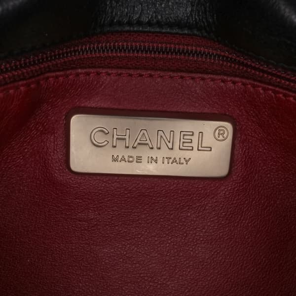 Pre-owned Chanel Medium Quilted Lambskin Westminster Pearl Flap Black