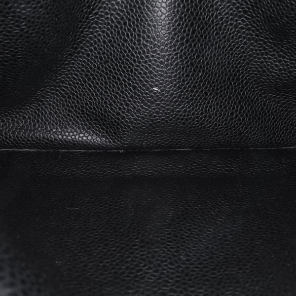 Pre-owned Chanel Medium Classic Caviar Double Flap Black