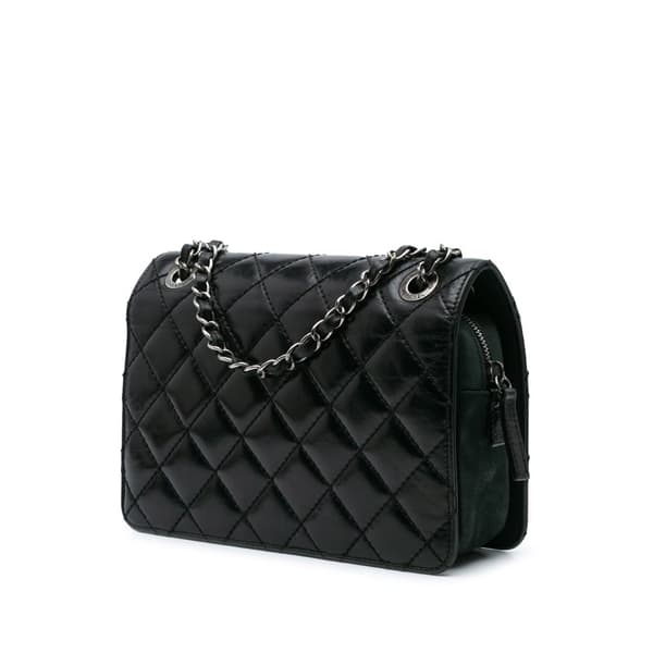 Pre-owned Chanel Quilted Calfskin Day Trip Flap Black
