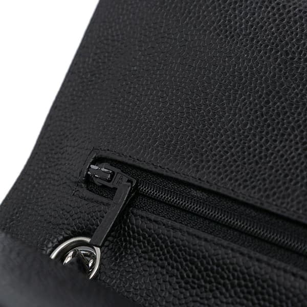 Pre-owned Chanel Medium Classic Caviar Double Flap Black