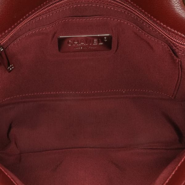 Pre-owned Chanel CC Quilted Lambskin Single Flap Red