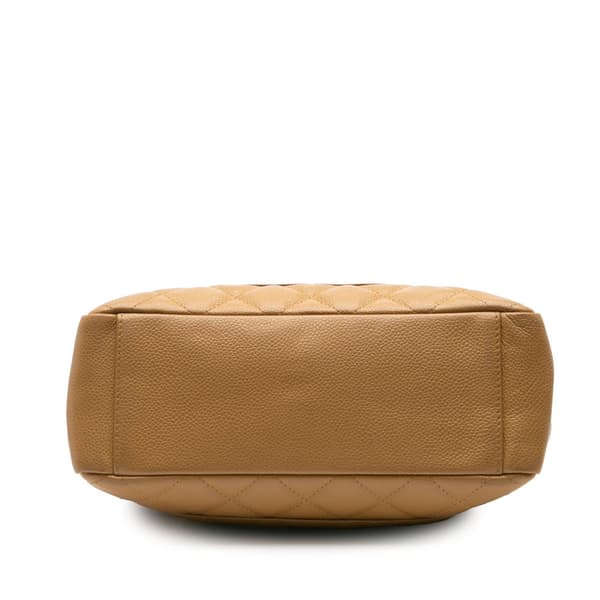 Pre-owned Chanel Caviar Petite Shopping Tote Brown