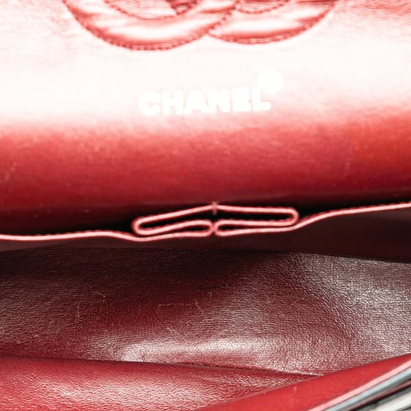 Pre-owned Chanel Medium Classic Chevron Lambskin Double Flap Black