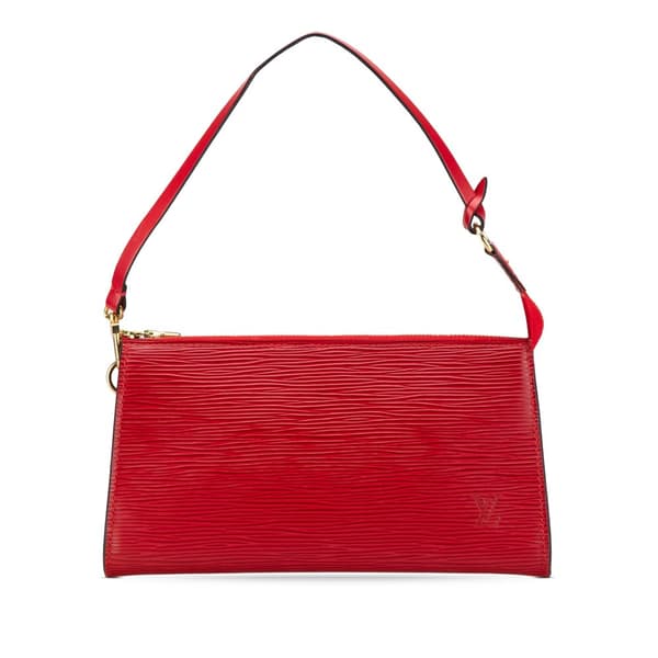 Pre-owned Louis Vuitton Epi Pochette Accessoires Red
