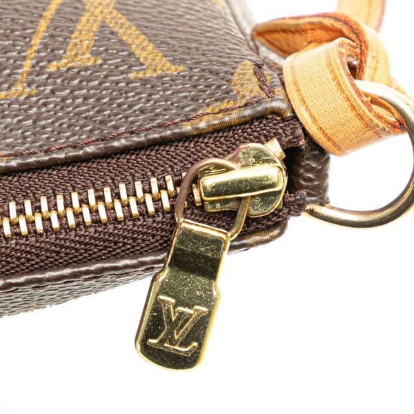 Pre-owned Louis Vuitton Monogram Pochette Accessoires Brown