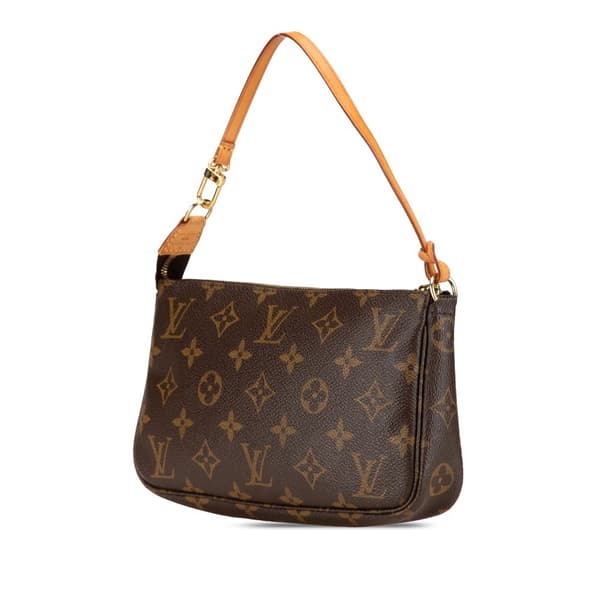 Pre-owned Louis Vuitton Monogram Pochette Accessoires Brown