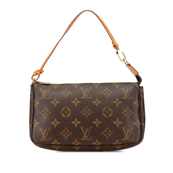 Pre-owned Louis Vuitton Monogram Pochette Accessoires Brown