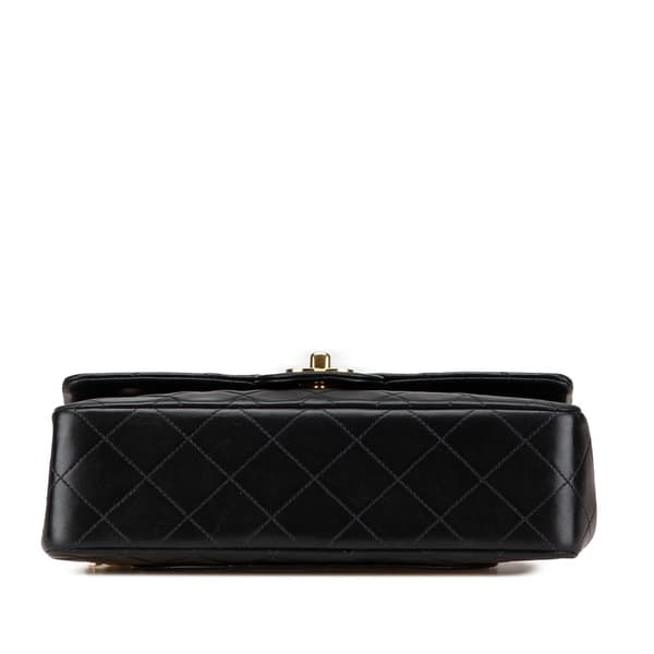 Pre-owned Chanel Small Classic Lambskin Double Flap Black