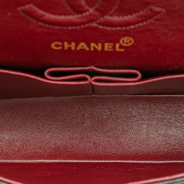 Pre-owned Chanel Small Classic Lambskin Double Flap Black