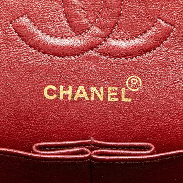 Pre-owned Chanel Small Classic Lambskin Double Flap Black