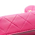 Pikkukuva 7 / 7: Pre-owned Chanel Quilted Calfskin Multi Pouching Flap Pink