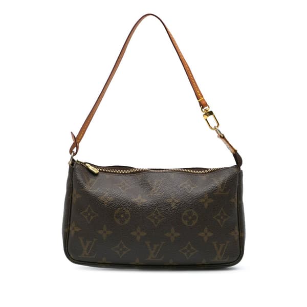 Pre-owned Louis Vuitton Monogram Pochette Accessoires Brown