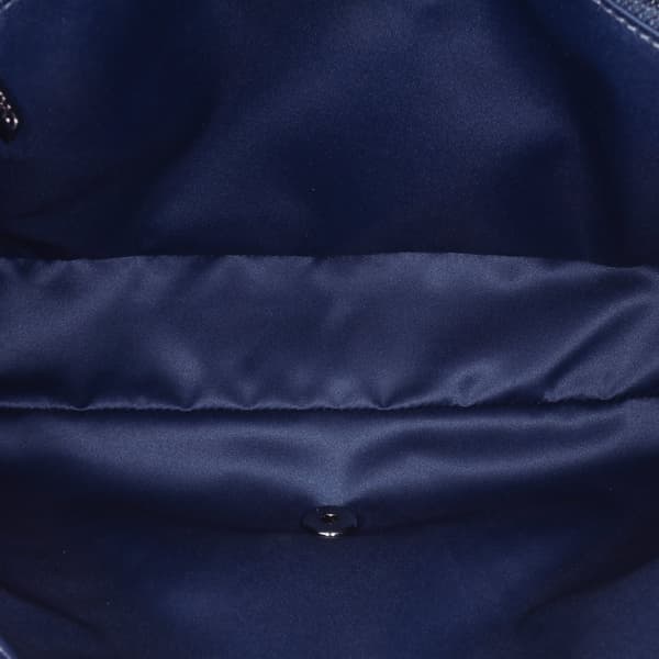 Pre-owned Chanel Large Lambskin CC Crossing Flap Blue