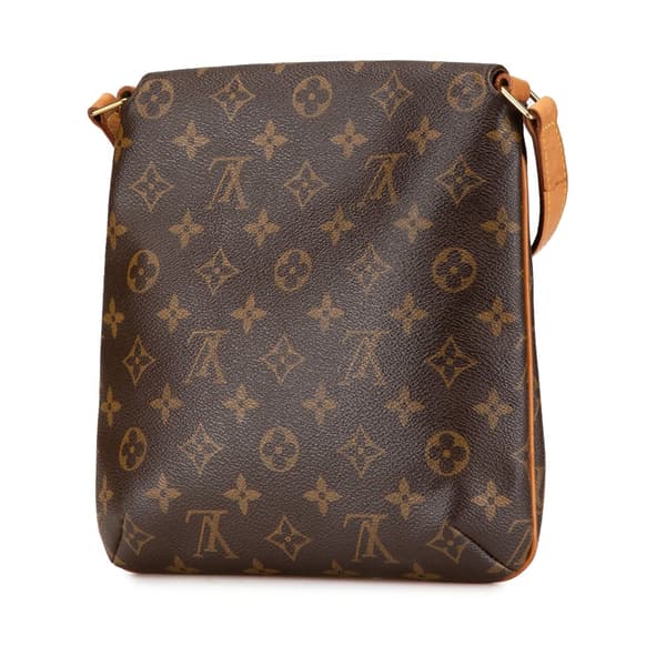 Pre-owned Louis Vuitton Monogram Musette Salsa Short Strap Brown