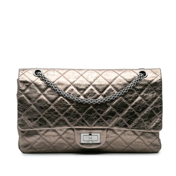 Pre-owned Chanel Reissue 2.55 Aged Calfskin Double Flap 227 Gold