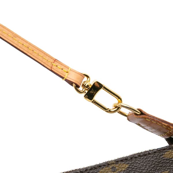 Pre-owned Louis Vuitton Monogram Pochette Accessoires Brown