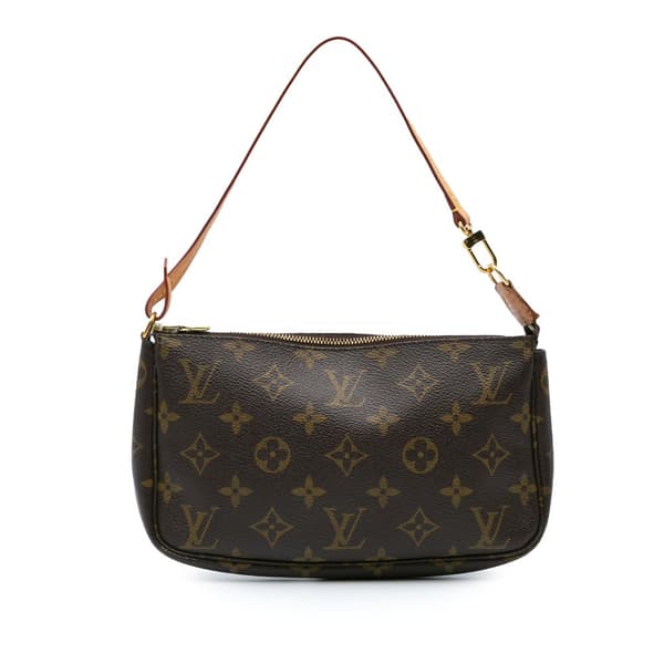 Pre-owned Louis Vuitton Monogram Pochette Accessoires Brown