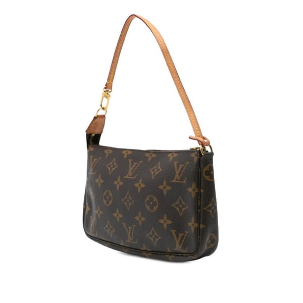 Pre-owned Louis Vuitton Monogram Pochette Accessoires Brown