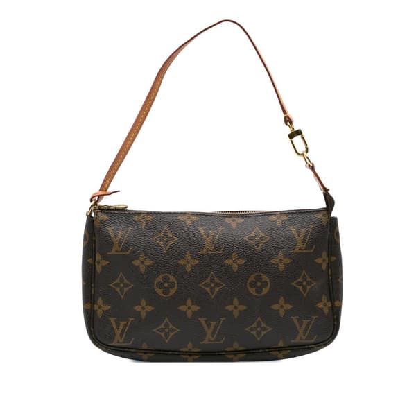 Pre-owned Louis Vuitton Monogram Pochette Accessoires Brown