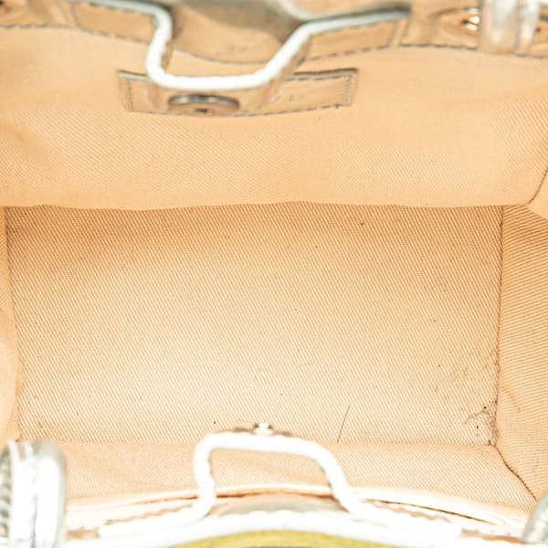 Pre-owned LOEWE Anagram Suede Shoulder Bag Yellow