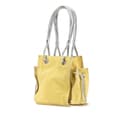 Miniatyrbillede 2 af 10: Pre-owned LOEWE Anagram Suede Shoulder Bag Yellow