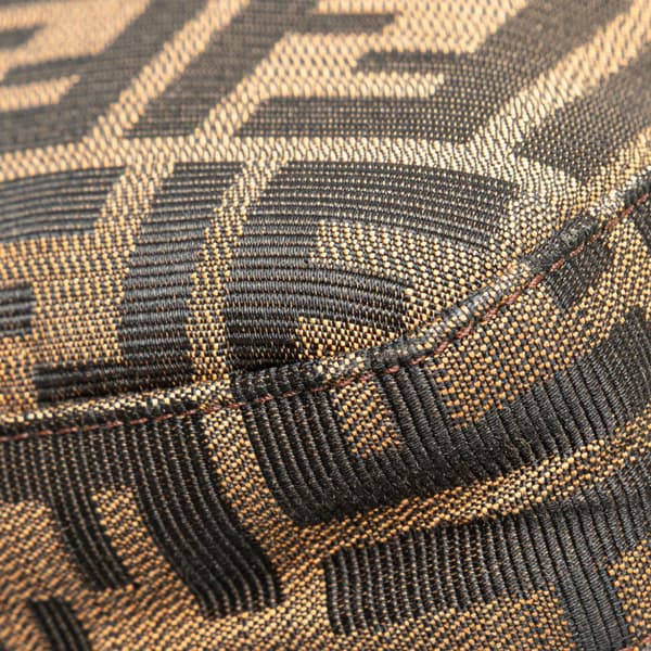 Pre-owned Fendi Zucca Canvas Shoulder Bag Brown