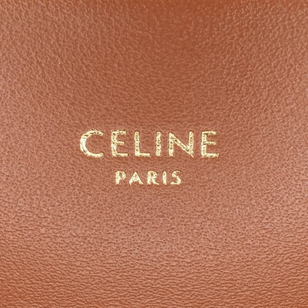 Pre-owned Celine Triomphe Coated Canvas Claude Shoulder Bag White