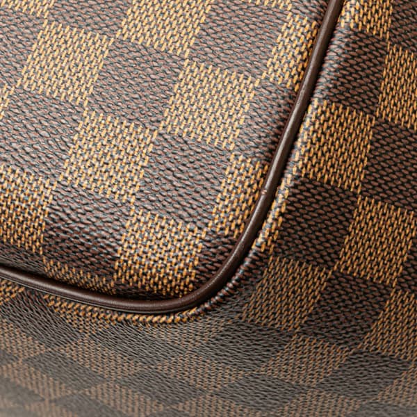 Pre-owned Louis Vuitton Damier Ebene Belem MM Brown