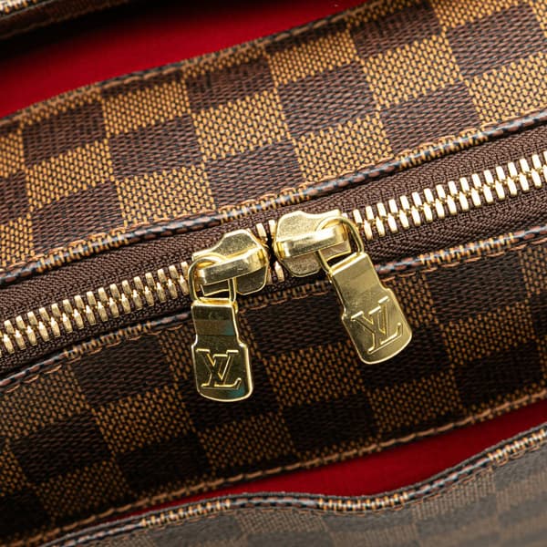 Pre-owned Louis Vuitton Damier Ebene Belem MM Brown