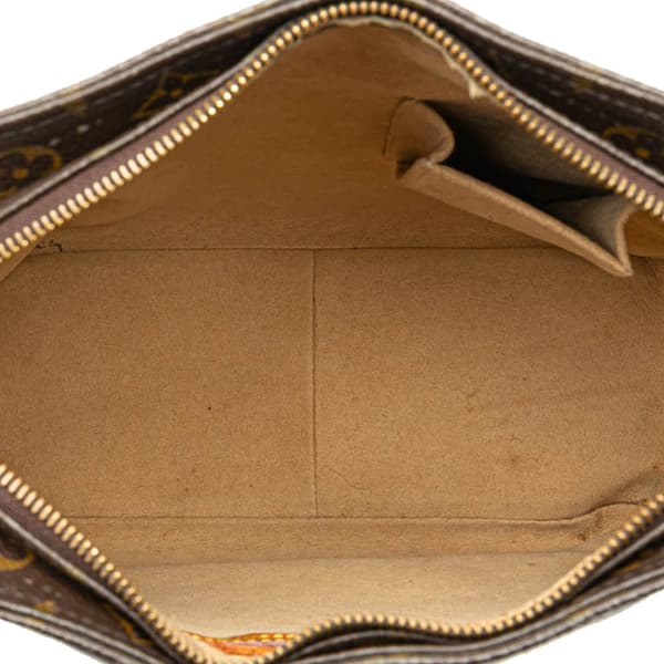 Pre-owned Louis Vuitton Monogram Looping GM Brown