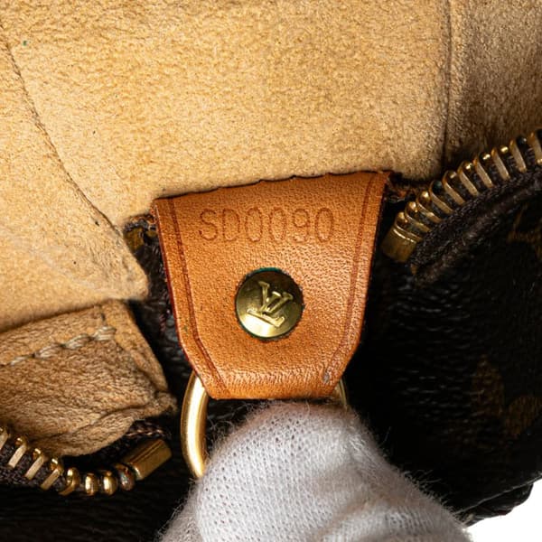 Pre-owned Louis Vuitton Monogram Looping GM Brown