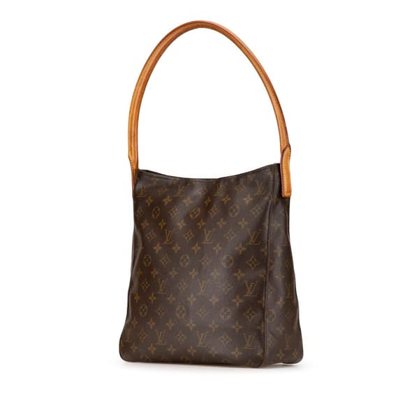 Pre-owned Louis Vuitton Monogram Looping GM Brown