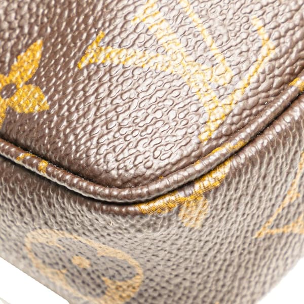 Pre-owned Louis Vuitton Monogram Pochette Accessoires Brown