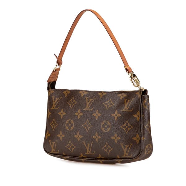 Pre-owned Louis Vuitton Monogram Pochette Accessoires Brown