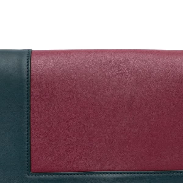 Pre-owned Celine Leather Frame Shoulder Bag Red