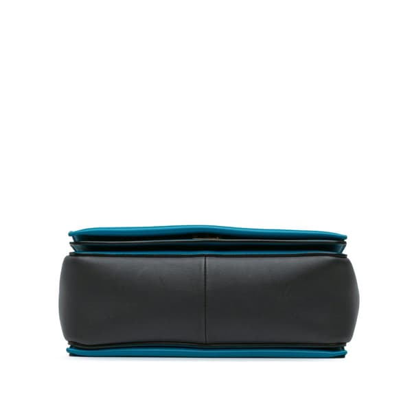 Pre-owned Celine Leather Frame Shoulder Bag Black