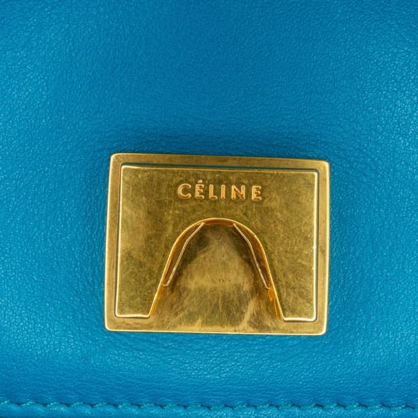 Pre-owned Celine Leather Frame Shoulder Bag Black