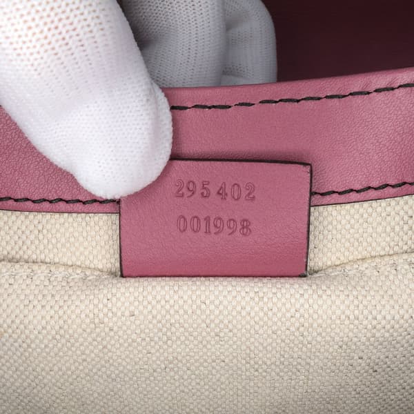 Pre-owned Gucci Medium Guccissima Emily Shoulder Bag Pink