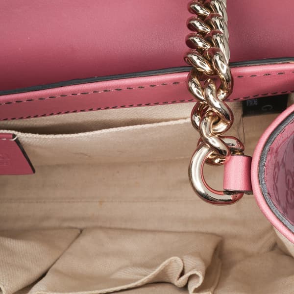 Pre-owned Gucci Medium Guccissima Emily Shoulder Bag Pink