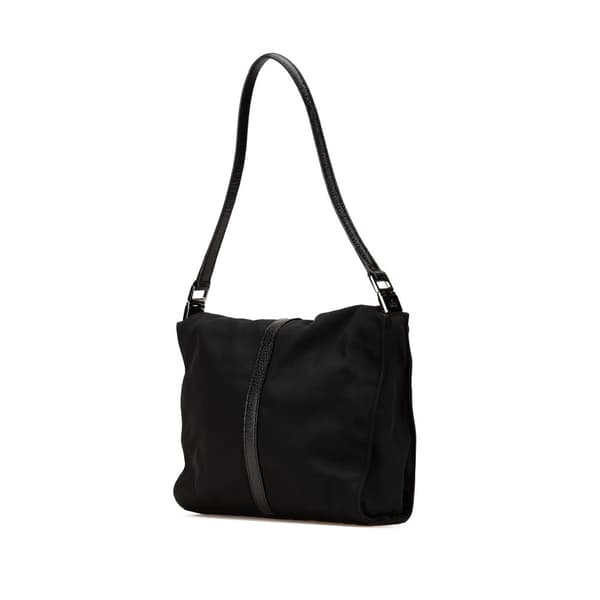 Pre-owned Gucci Nylon Jackie Shoulder Bag Black