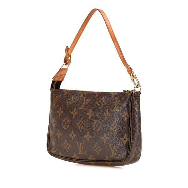 Pre-owned Louis Vuitton Monogram Pochette Accessoires Brown