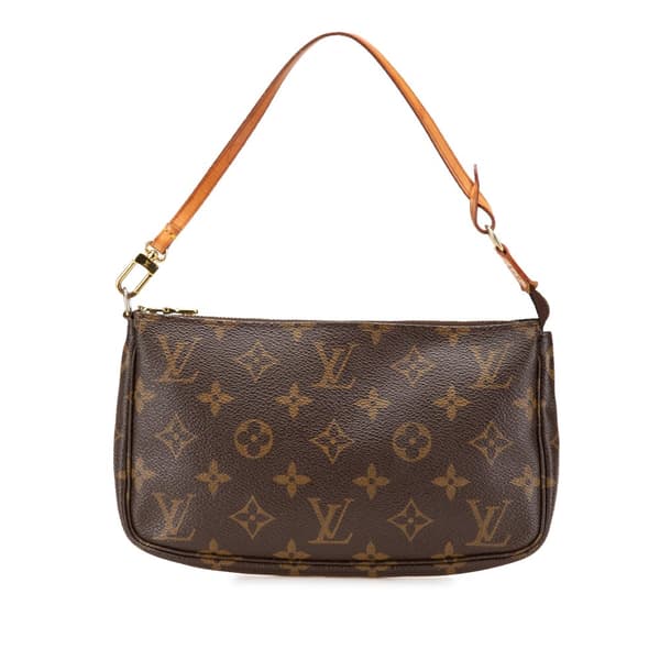 Pre-owned Louis Vuitton Monogram Pochette Accessoires Brown