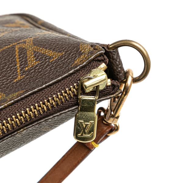 Pre-owned Louis Vuitton Monogram Pochette Accessoires Brown