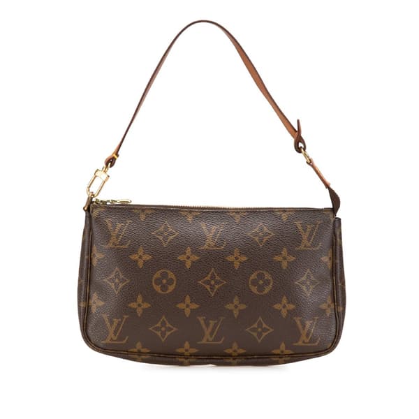 Pre-owned Louis Vuitton Monogram Pochette Accessoires Brown