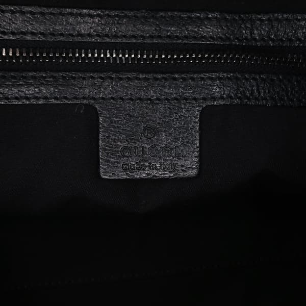 Pre-owned Gucci Small GG Canvas Web Treasure Shoulder Bag Black