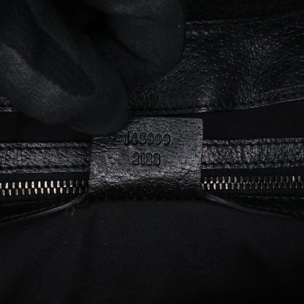 Pre-owned Gucci Small GG Canvas Web Treasure Shoulder Bag Black