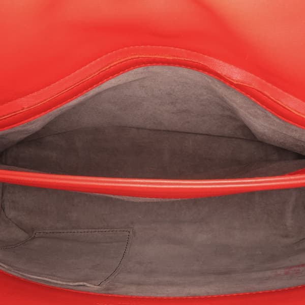 Pre-owned Bottega Veneta Large Nappa Intrecciato Olimpia Shoulder Bag Red