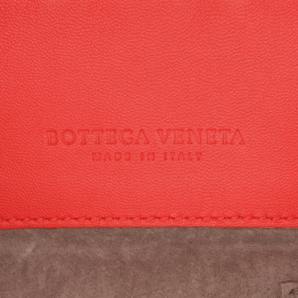 Pre-owned Bottega Veneta Large Nappa Intrecciato Olimpia Shoulder Bag Red