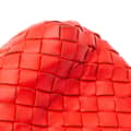 Miniatyrbild 10 av 10: Pre-owned Bottega Veneta Large Nappa Intrecciato Olimpia Shoulder Bag Red