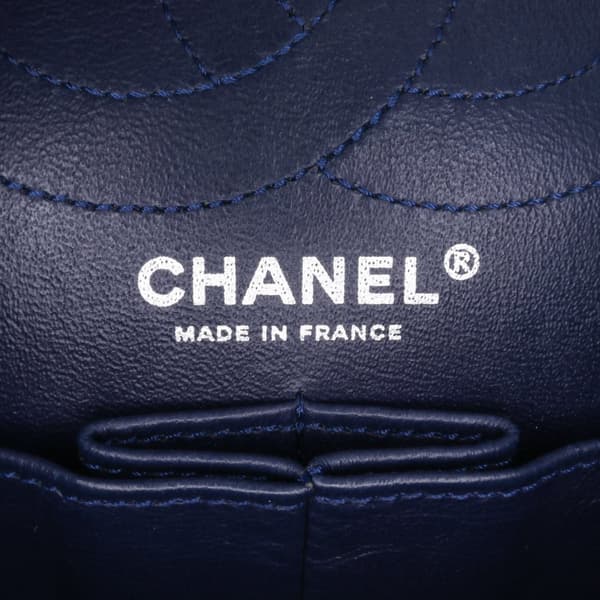 Pre-owned Chanel Reissue 2.55 Aged Calfskin Double Flap 226 Blue